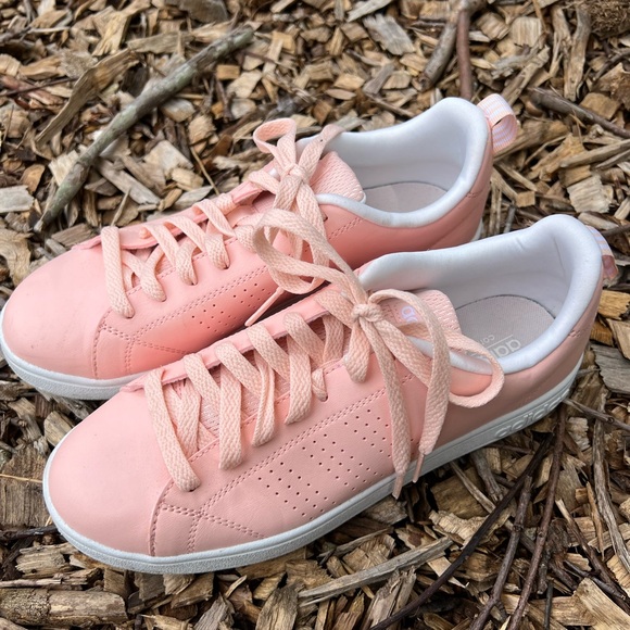 Adidas Pink Leather Neo Comfort Footbed - Picture 4 of 10